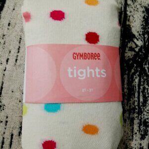 Gymboree Vintage 2005 2T-3T Sugar and Spice Polka Dot Tights NWT
